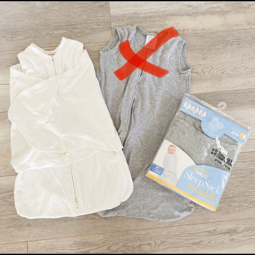 Halo newborn sleep sack swaddle 2 items